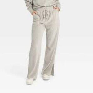 JoyLab Velour Wide Leg Pants